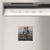 愛カスタムで写真テンプレートをパーソナライズ文字 マグネット (インサイチュ (食洗機))