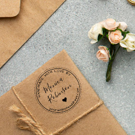 愛カスタムで手作りのハート&ラウンド ラバースタンプ