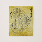 愛カスタムな写真のパズルの単語 ジグソーパズル (縦)