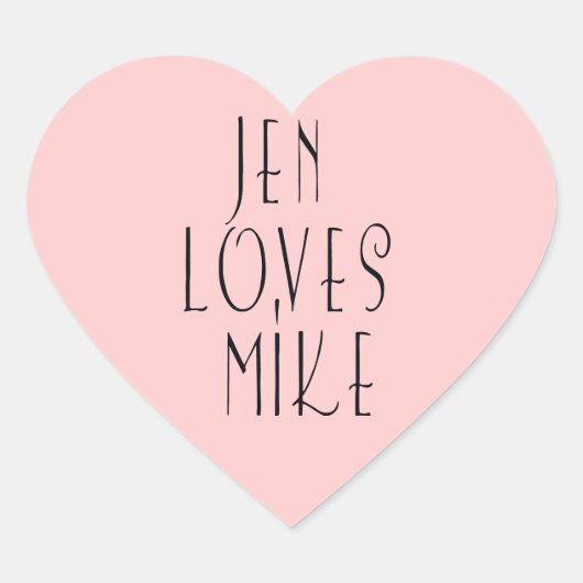 愛カスタムのステッカー ハートシール (正面)