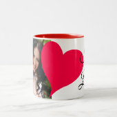 愛カスタムの写真 ツートーンマグカップ (中央)