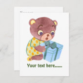 愛カスタムらしい小さな女の子クマのクリスマスグリーン (正面/裏面)