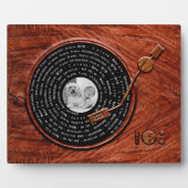 愛カスタムメッセージ付き素朴写真 フォトプラーク (正面)