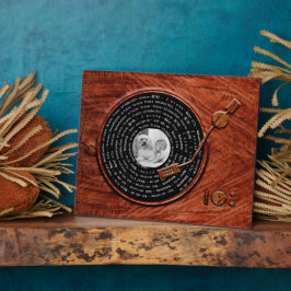 愛カスタムメッセージ付き素朴写真 フォトプラーク