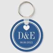 愛カスタムモノグラム結婚式パーティーの好意キーホルダー キーホルダー (正面)