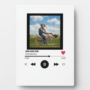 愛カスタム人パーソナライズされたの写真私たちの歌 フォトプラーク