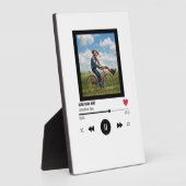 愛カスタム人パーソナライズされたの写真私たちの歌 フォトプラーク (側面)