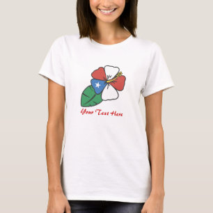 愛カスタム国ハイビスカスティーズ Tシャツ