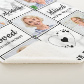 愛カスタム記憶の記念撮影コラージュ シェルパブランケット (3/4)