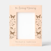 愛カスタム記憶フローラウッド写真メモリアル レーザー彫刻フレーム (正面)