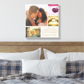 愛カスタム詩と写真コラージュ キャンバスプリント (インサイチュ (寝室))