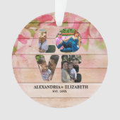 愛カスタム4モダンフォトコラージュ オーナメント (正面)
