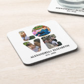 愛カスタム4モダンフォトコラージュ コースター (左側)