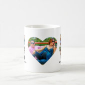 愛カスタム4モダンフォトコラージュ コーヒーマグカップ (中央)