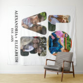 愛カスタム4モダンフォトコラージュ タペストリー (インサイチュ(横))