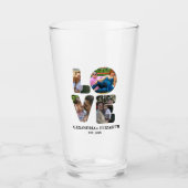 愛カスタム4モダンフォトコラージュ タンブラーグラス (正面)