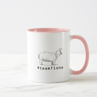 愛カバのおもしろいなカバのLoverssフィオナのベビー マグカップ