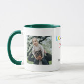 「愛カラフルするパパ」 -おもしろい&心のこもった贈り物 マグカップ (左)