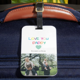 「愛カラフルするパパ」 -おもしろい&心のこもった贈り物 ラゲッジタグ