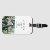 「愛カラフルするパパ」 -おもしろい&心のこもった贈り物 ラゲッジタグ (正面横)