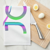 愛カラフルと喜び キッチンタオル (四つ折り)