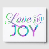 愛カラフルと喜び ゲストブック (裏面)