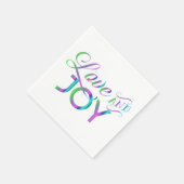 愛カラフルと喜び スタンダードカクテルナプキン (角)