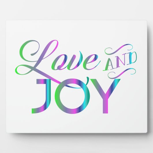 愛カラフルと喜び フォトプラーク (正面)