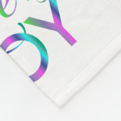 愛カラフルと喜び フリースブランケット (角)