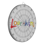 愛カラフルのクリエイティブデザインが勝利 ダーツボード (正面左)