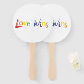 愛カラフルのクリエイティブデザインが勝利 ハンドファン (正面&裏面)