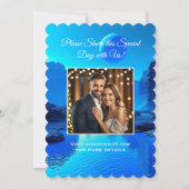 愛カラフルのドラゴ結婚ンズ 招待状 (裏面)