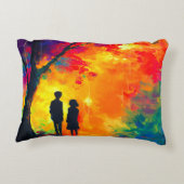 愛カラフルの木 アクセントクッション (裏面)