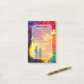 愛カラフルの木 ポストイット (デスク上)