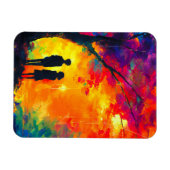 愛カラフルの木 マグネット (横)