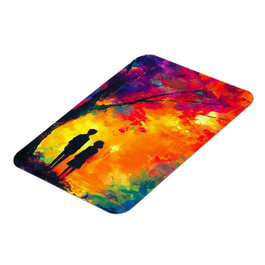 愛カラフルの木 マグネット (左側)