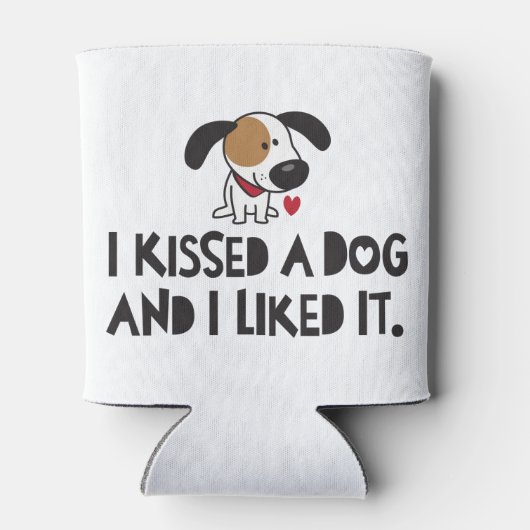 愛カラフルらしい私は犬にキスして好きだった 缶クーラー (裏面)