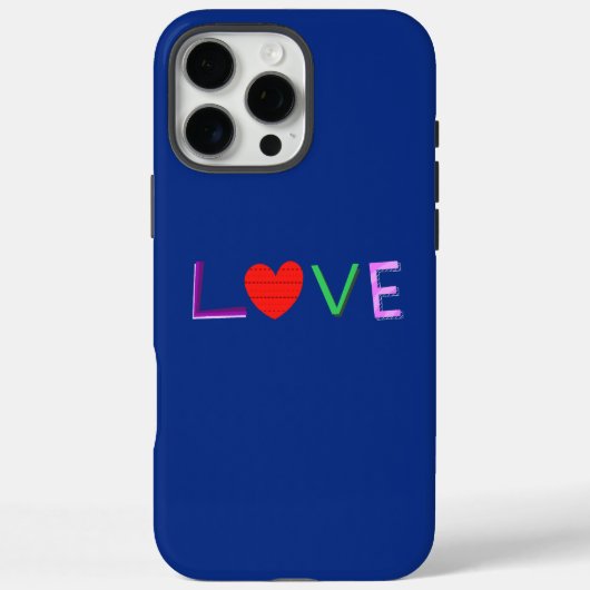 愛カラフルタイポグラフィ Case-Mate iPhoneケース (裏面)