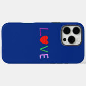 愛カラフルタイポグラフィ Case-Mate iPhoneケース (裏面 (横))