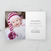 愛カラフル平和の喜びとベビーキス手紙 シーズンカード (内部)