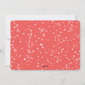 愛カラフル平和の喜びとベビーキス手紙 シーズンカード (裏面)