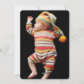 愛カラフル平和の喜びとベビーキス手紙 シーズンカード (裏面)