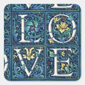 愛カラフル スクエアシール (正面)