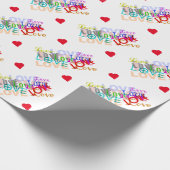 愛カラフル ラッピングペーパー (角)