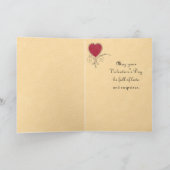 愛カードのヴィンテージのバレンタインの囚人 シーズンカード (内部)