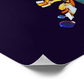 愛キスをするコイ魚の結婚ポスター垂直 ポスター (角)