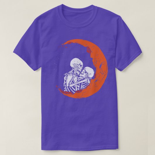 愛キスをする骨格  Tシャツ (デザイン正面)