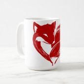 愛キツネ-マグ コーヒーマグカップ (正面左)