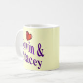 愛ギャビンおよびStacey コーヒーマグカップ (正面左)
