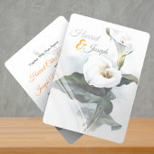 愛ギリスエレガントト/白のカラ結婚リリーの5x7 招待状